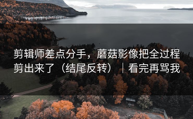 剪辑师差点分手,蘑菇影像把全过程剪出来了(结尾反转)|看完再骂我 剪辑师差点分手,蘑菇影像把全过程剪出来了(结尾反转)|看完再骂我